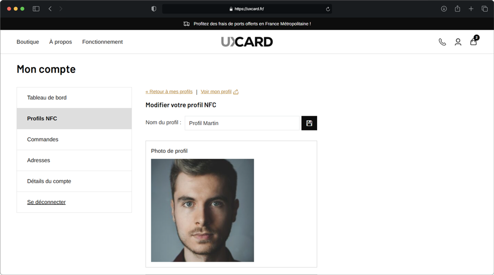 fonctionnement ux card