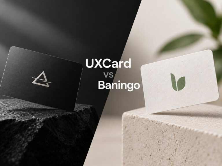 UXCard vs Baningo : la carte métal française face au PVC recyclé autrichien